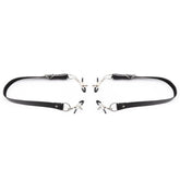 PU Leather Adjustable Metal Clamps Leg Strap – BDSM Fetish Bondage Restraints